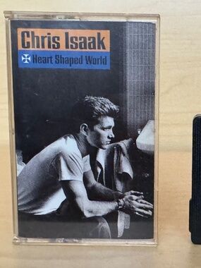 Vintage Chris Isaak Heart Shaped World Cassette Tape, 1989 Reprise